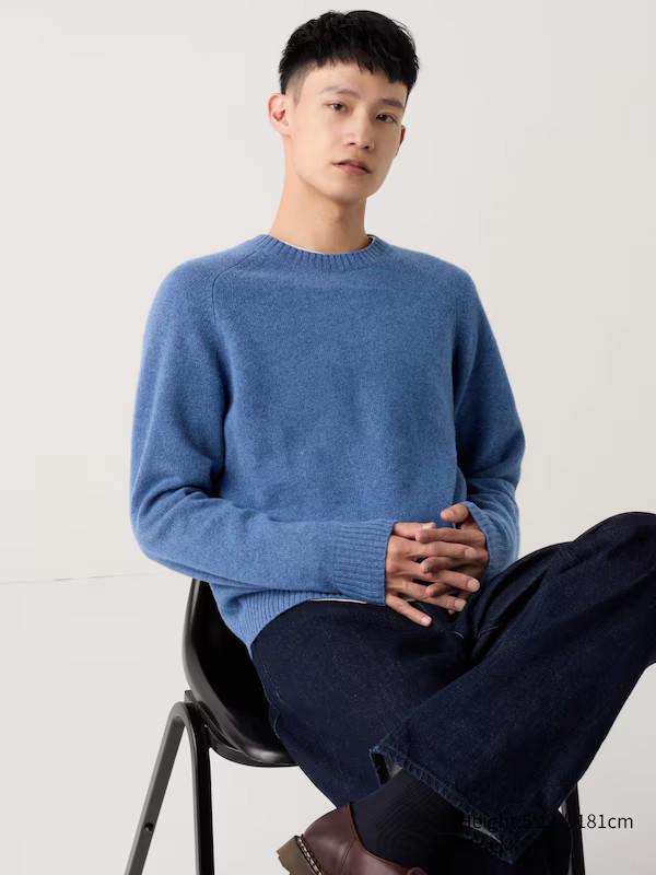 Lammwolle Pullover (Rundhals) | UNIQLO (DE)