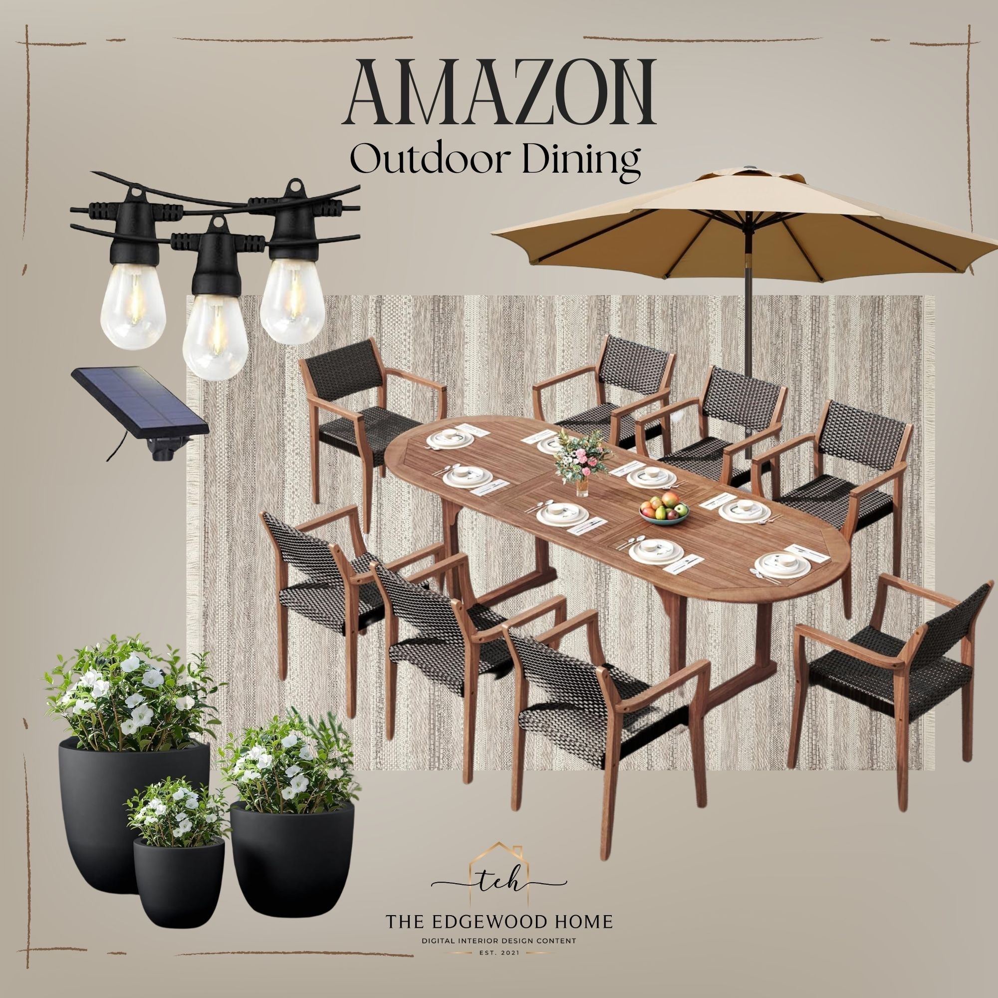 Outdoor Dining from Amazon 

#LTKHome #LTKSeasonal