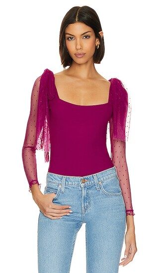 x Intimately FP Tongue Tied Bodysuit in Fuschia Festival | Revolve Clothing (Global)