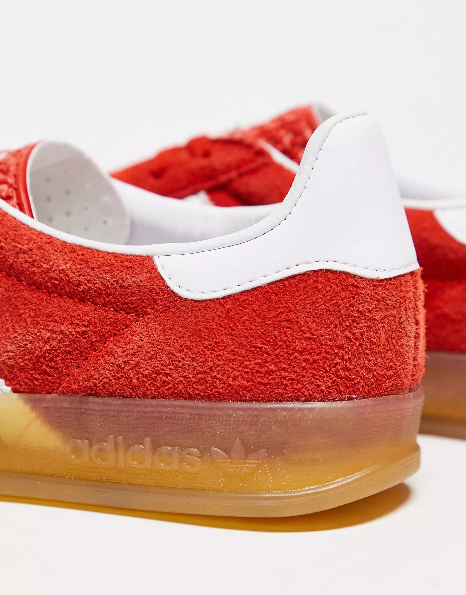 adidas Originals Gazelle Indoor gum sole trainers in red - RED | ASOS (Global)
