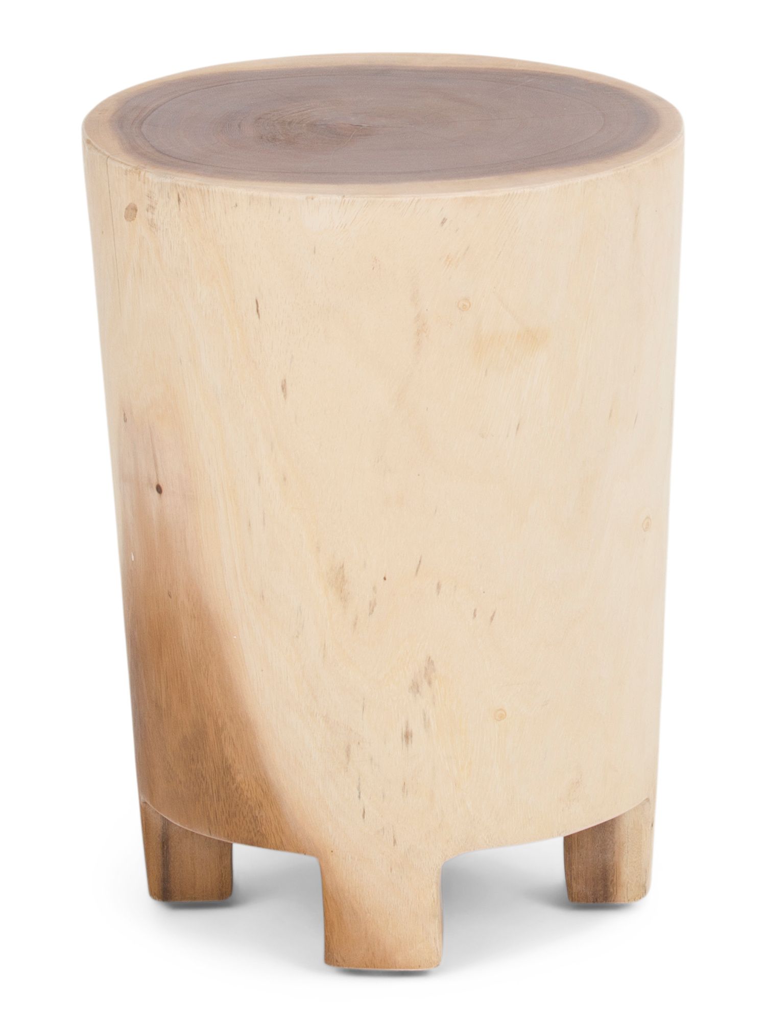 18.5in Lilo Solid Wood Drum Table | Marshalls