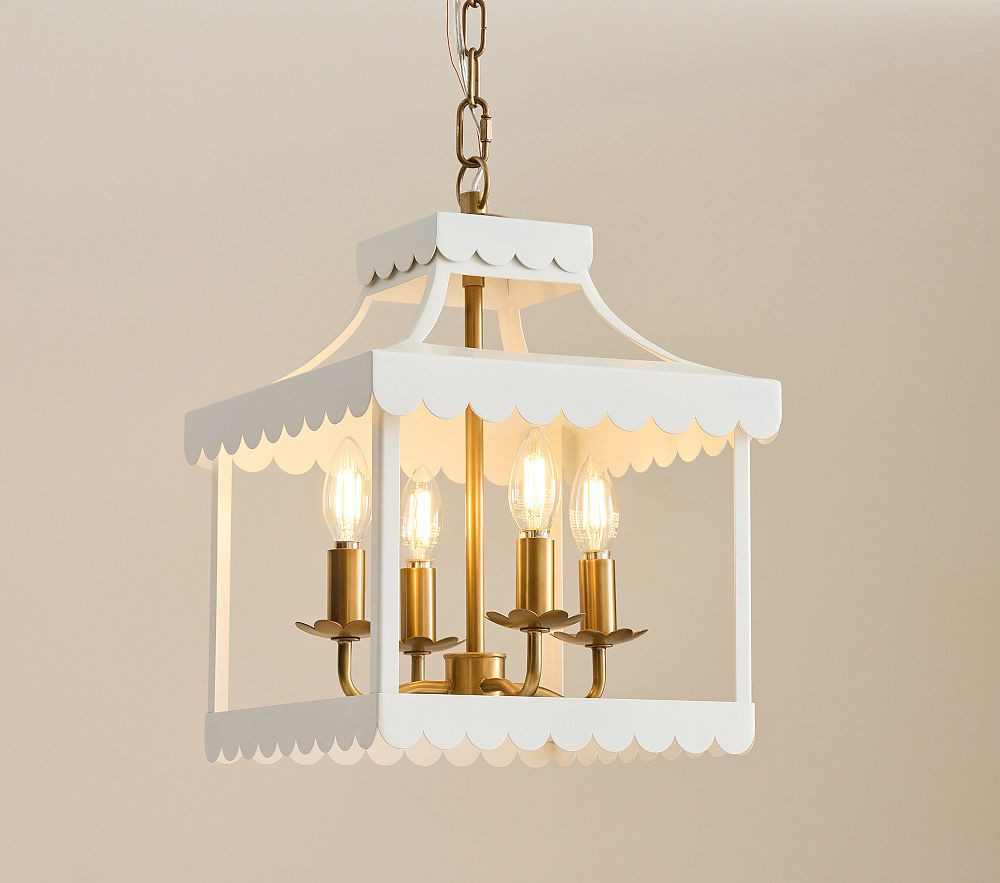 Scalloped Lantern Chandelier (12") | Pottery Barn Kids