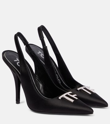 TF satin slingback pumps | Mytheresa (UK)