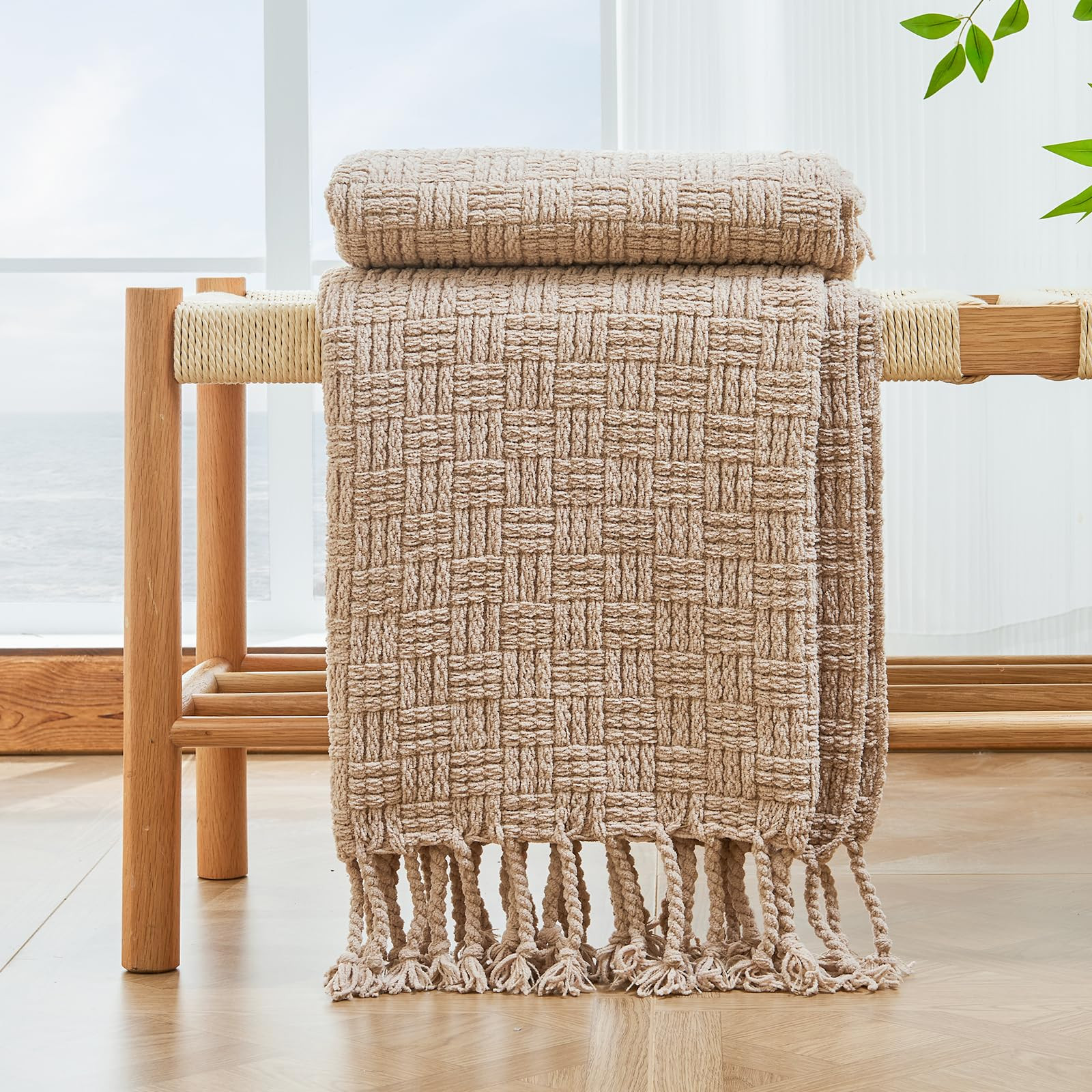 lifein Throw Blanket for Couch - Boho Throw Blanket, Knit Woven Blanket, Soft Decorative Blankets... | Amazon (US)