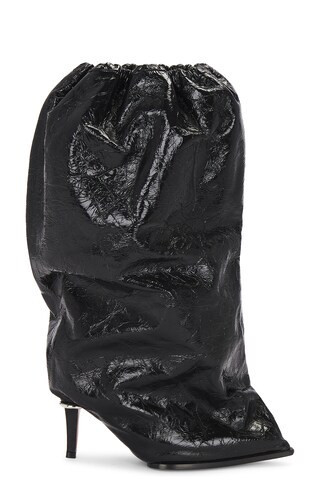 McQueen Bag Boots in Black | FWRD 