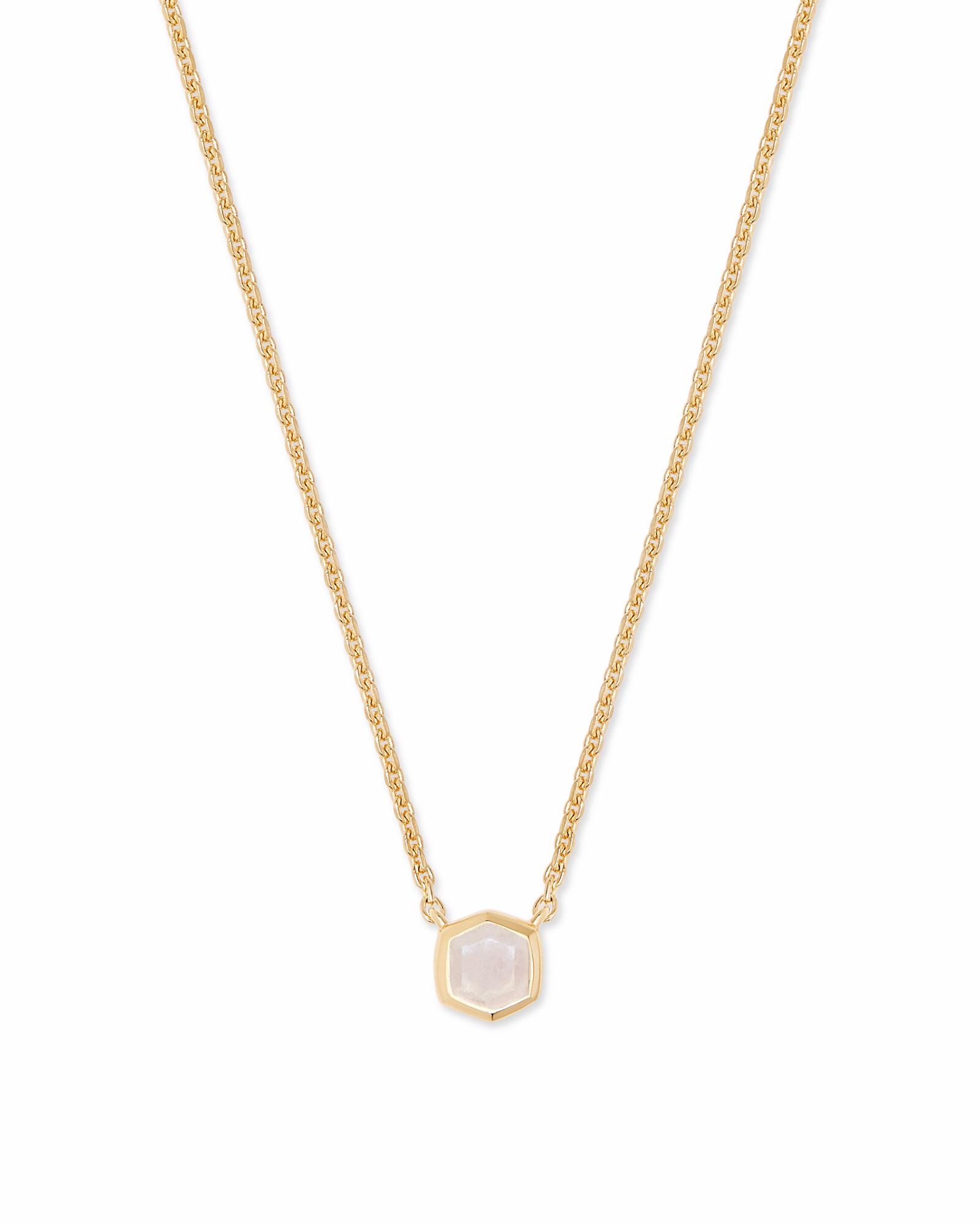 Davie 18k Gold Vermeil Pendant Necklace in Rainbow Moonstone | Kendra Scott