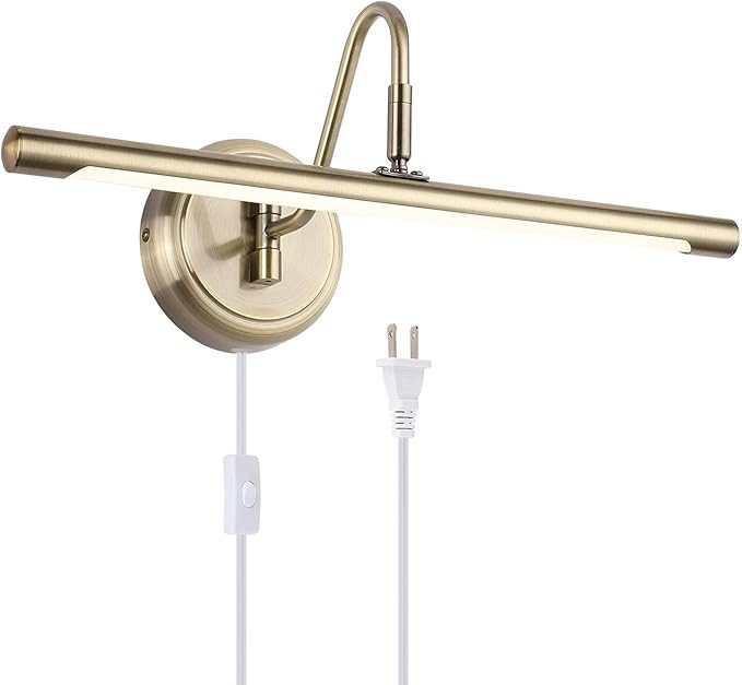 Modern LED Picture Light Fixtures 16.54" Inch 9W Bronze Finish Metal Artwork Display Lighting Fix... | Amazon (US)