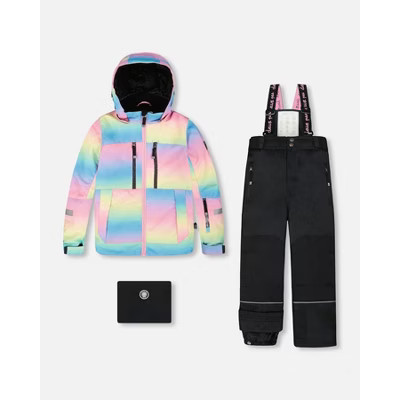 Deux par Deux Girl Two-Piece Teknik Snowsuit Rainbow Gradient - 10 Years | Target
