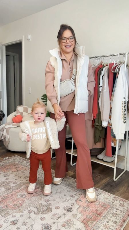 Mom and mini matching outfits / neutral outfit inspo / midsize mom outfit / easy mom outfit / size large in all / toddler outfit is part Amazon and part target 

#LTKxPrime #LTKkids #LTKmidsize