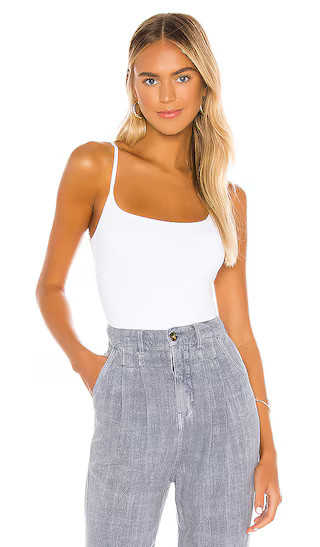 Strappy Basique Bodysuit in White | Revolve Clothing (Global)