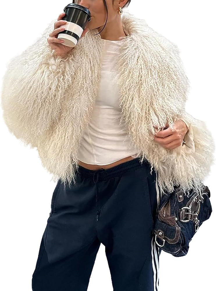 Nitzana 2026 Winter Coats for Women Trendy Faux Fur Coat Fall Fuzzy Jackets Open Front Fluffy Jac... | Amazon (US)