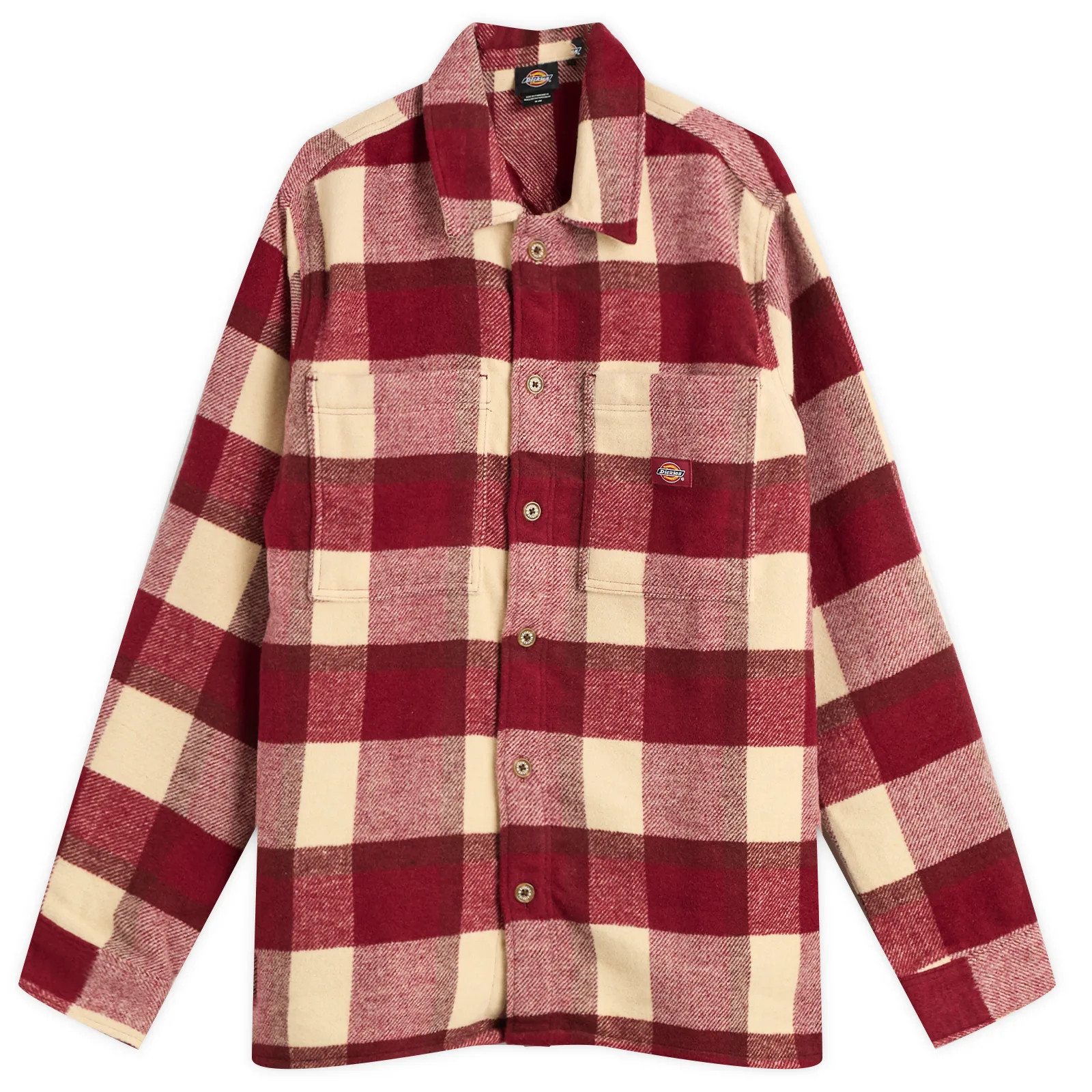 Dickies Men's Plaid Coaling Shirt in Tibetan Red, Size X-Large | END. Clothing