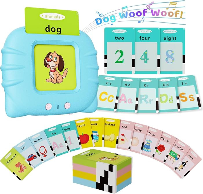 Toddler Toys Talking Flash Cards for 1 2 3 4 5 6 Year Old Boys and Girls, Autism Sensory Toys for... | Amazon (US)