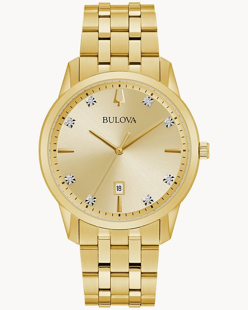 Champagne Dial Stainless Steel Bracelet Sutton 97D123 | Bulova | Bulova