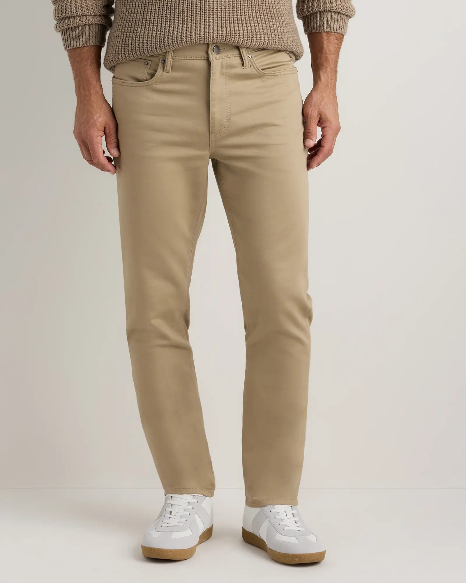 Comfort Stretch Traveler 5-Pocket Pants - Slim in Sand Dune | Quince