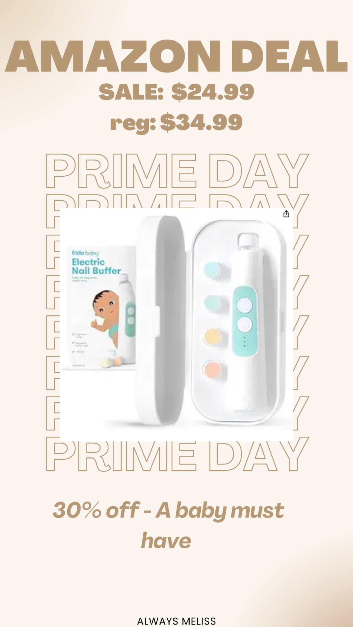 We have been loving this nail buffer. So easy for mom and baby! 

Amazon Prime
Sale Alert
Baby favorites

#LTKBaby #LTKxPrimeDay #LTKSaleAlert