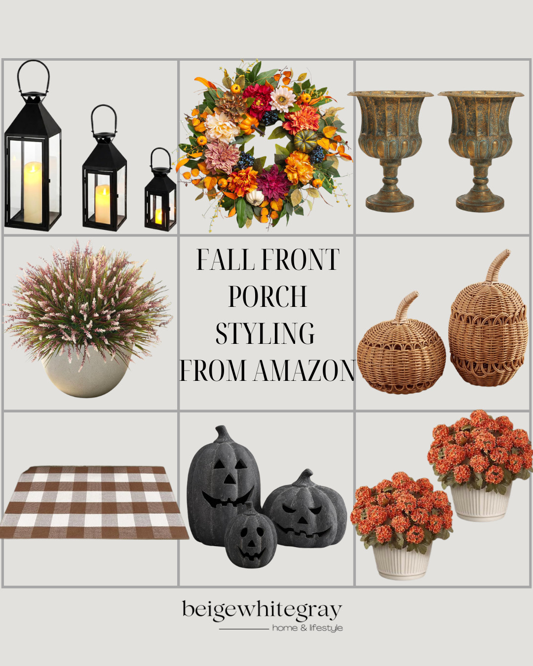 Amazon fall porch decor, fall front porch decor, fall porch decorating ideas, Amazon fall decor, autumn porch inspiration, fall outdoor decor, fall wreath, fall doormat, fall lanterns, wicker pumpkins, rattan pumpkins, faux fall flowers, fall planters, outdoor fall decorations, cozy fall porch, front door fall decor, farmhouse fall porch, neutral fall porch decor, affordable fall porch decor, Amazon home finds

#LTKSeasonal #LTKHome