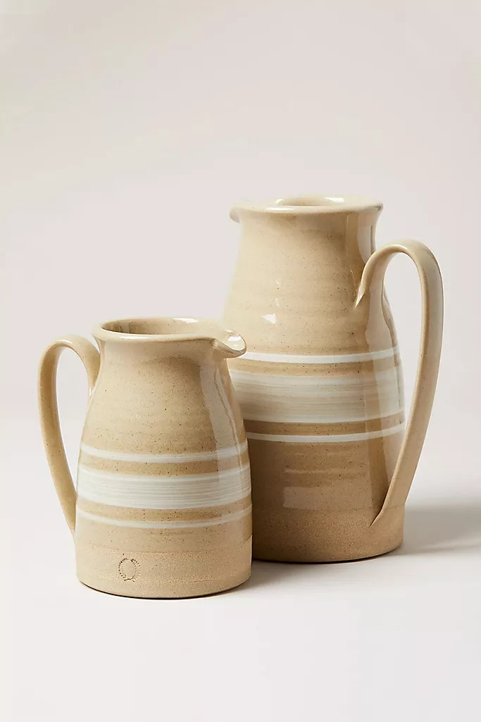 Farmhouse Pottery Yellowware Pitcher | Anthropologie (US)