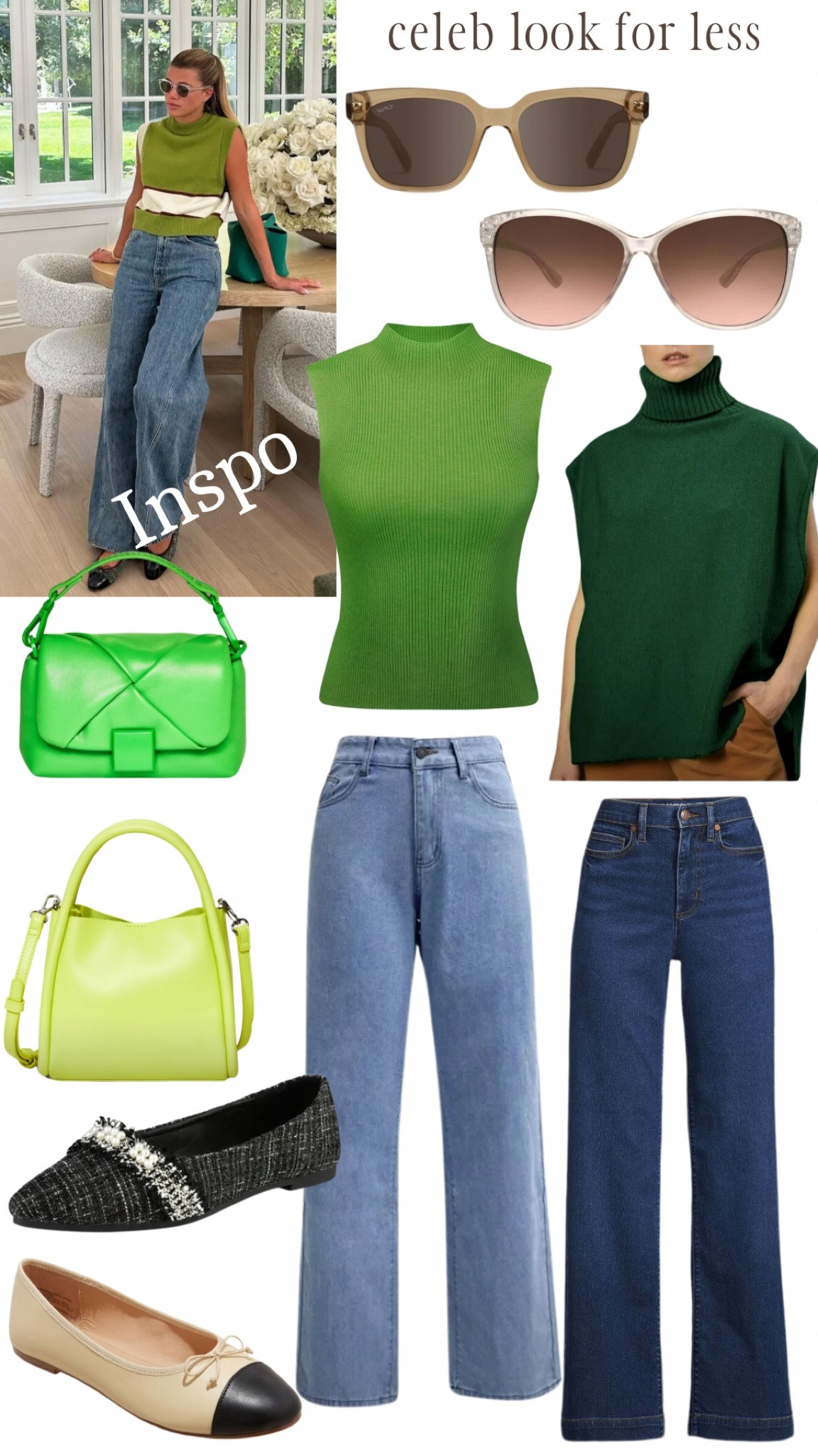 Celeb Inspired (from Target & Walmart

A sweater vest, baggy jeans and ballet flat combo

#LTKstyletip #LTKitbag

#LTKSeasonal #LTKfindsunder100 #LTKU