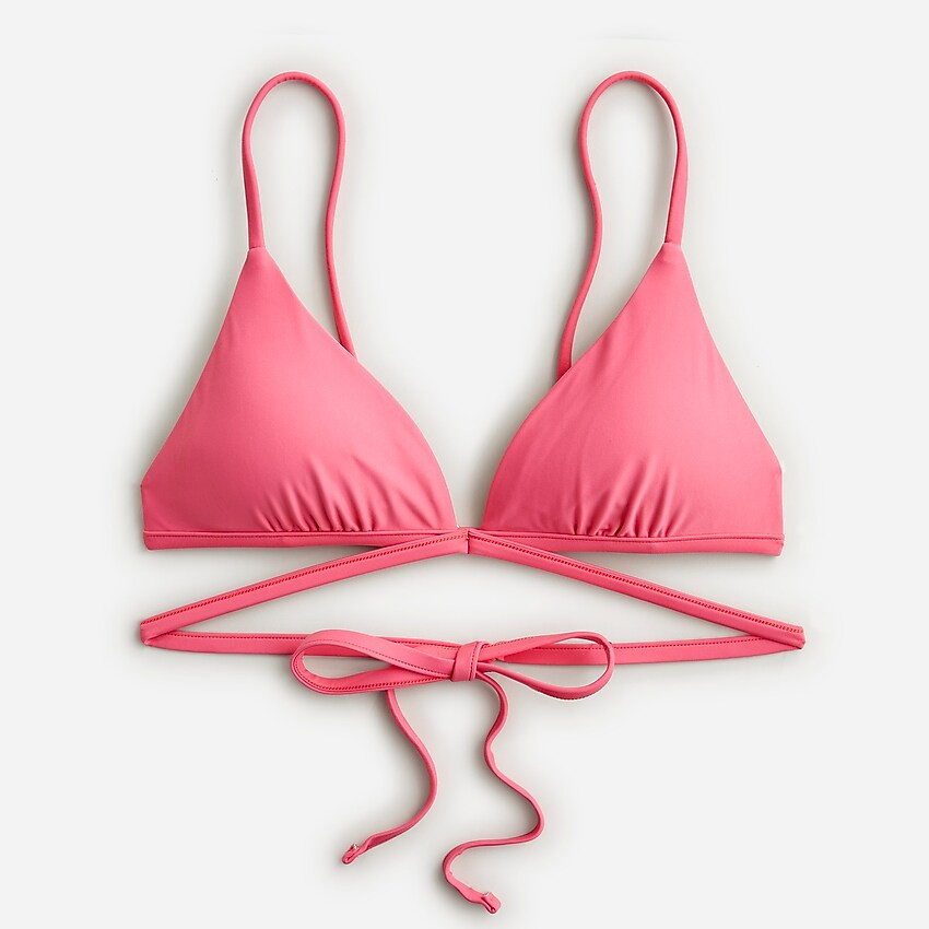Double-string triangle bikini top | J. Crew US