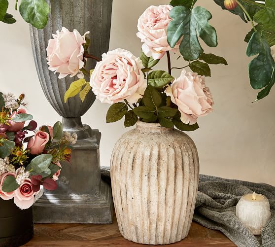 Handcrafted Weathered Terra Cotta Vases | Pottery Barn (US)