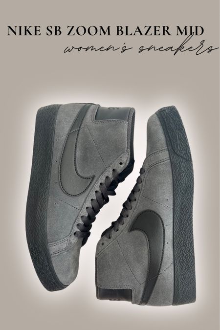 Nike Sneakers for Women: Nike SB Zoom Blazer Mid Sneaker 🖤 Nike sneakers, black sneakers, skate sneakers, moto outfit, women’s sneakers 

#LTKstyletip #LTKshoecrush #LTKfindsunder100