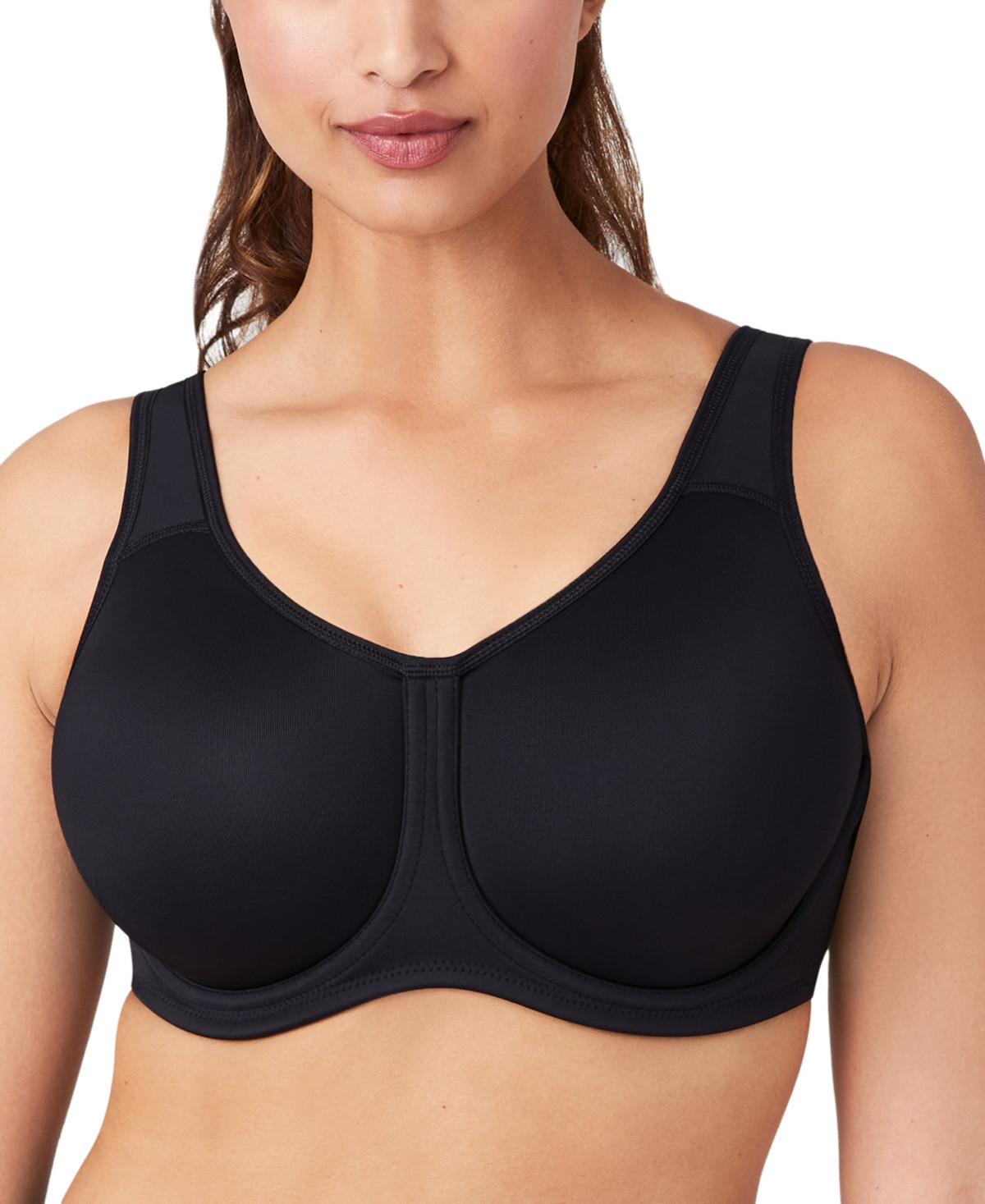 Wacoal Women's Simone Sport Hight Impact Underwire Bra 855170, Up to I Cup - Black | Macy's