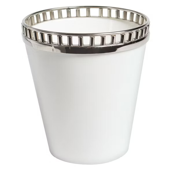 White/Polished Nickel Ceramic Wine Cooler - Go Home | Target