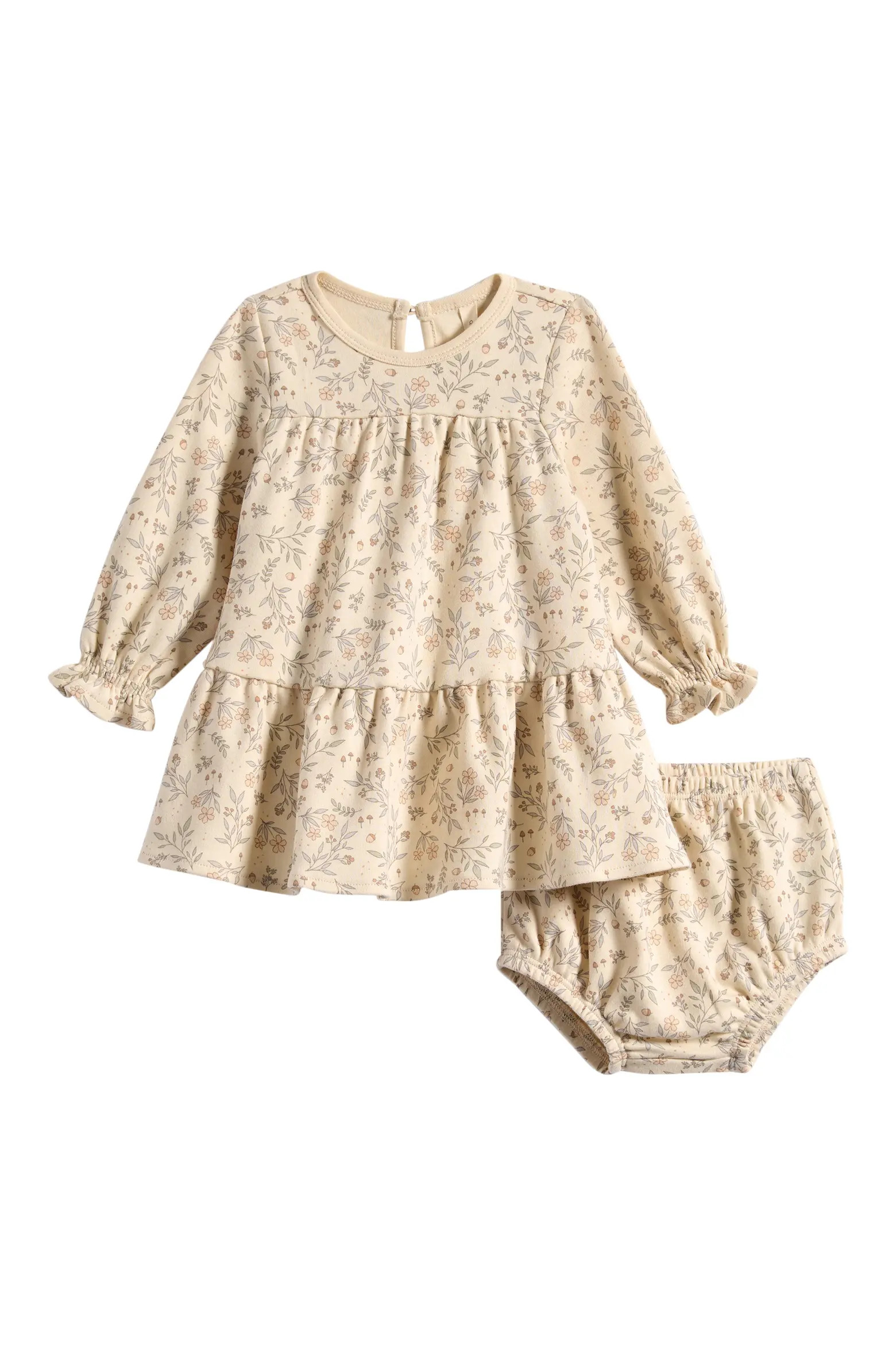Stretch Organic Cotton Tiered Dress & Bloomers Set (Women) | Nordstrom | Nordstrom