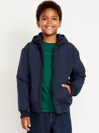 Water-Resistant Hooded Bomber Jacket for Boys | Old Navy (US)