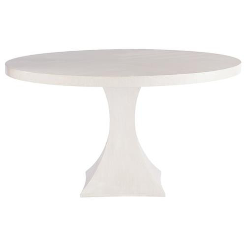 Clara Modern Classic White Wood Round Dining Table - 54"W | Kathy Kuo Home