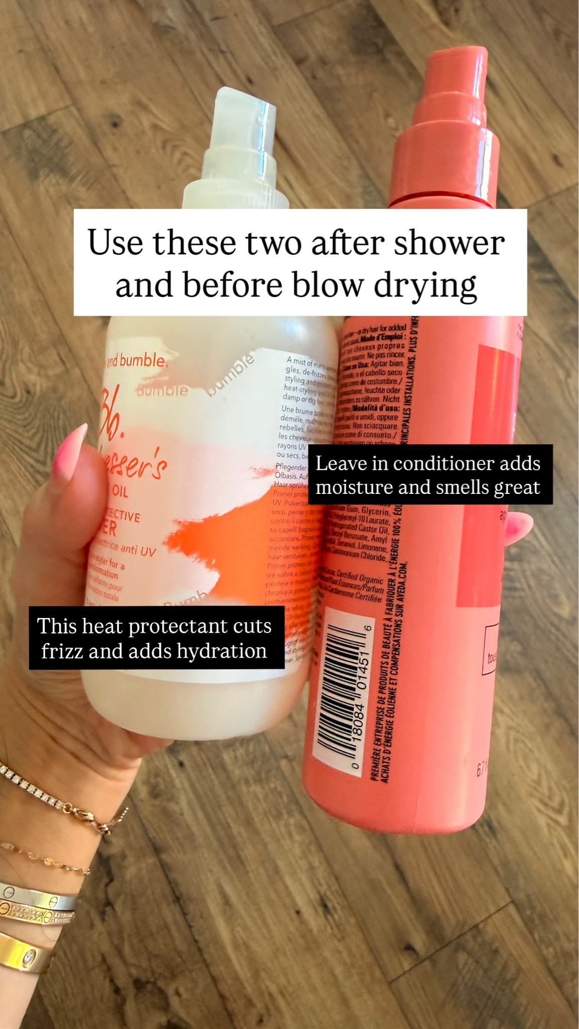 These keep my hair healthy and hydrated 

Leave in conditioner 
Detangler spray
Moisturizer for your hair


#LTKmorningroutine #LTKOver40 #LTKBeauty
