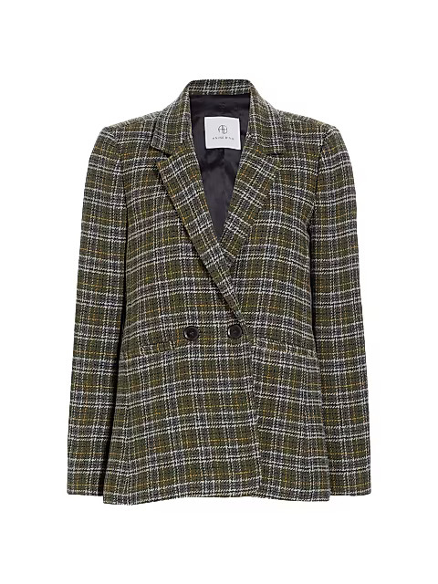 ANINE BING Madeleine Plaid Blazer | Saks Fifth Avenue