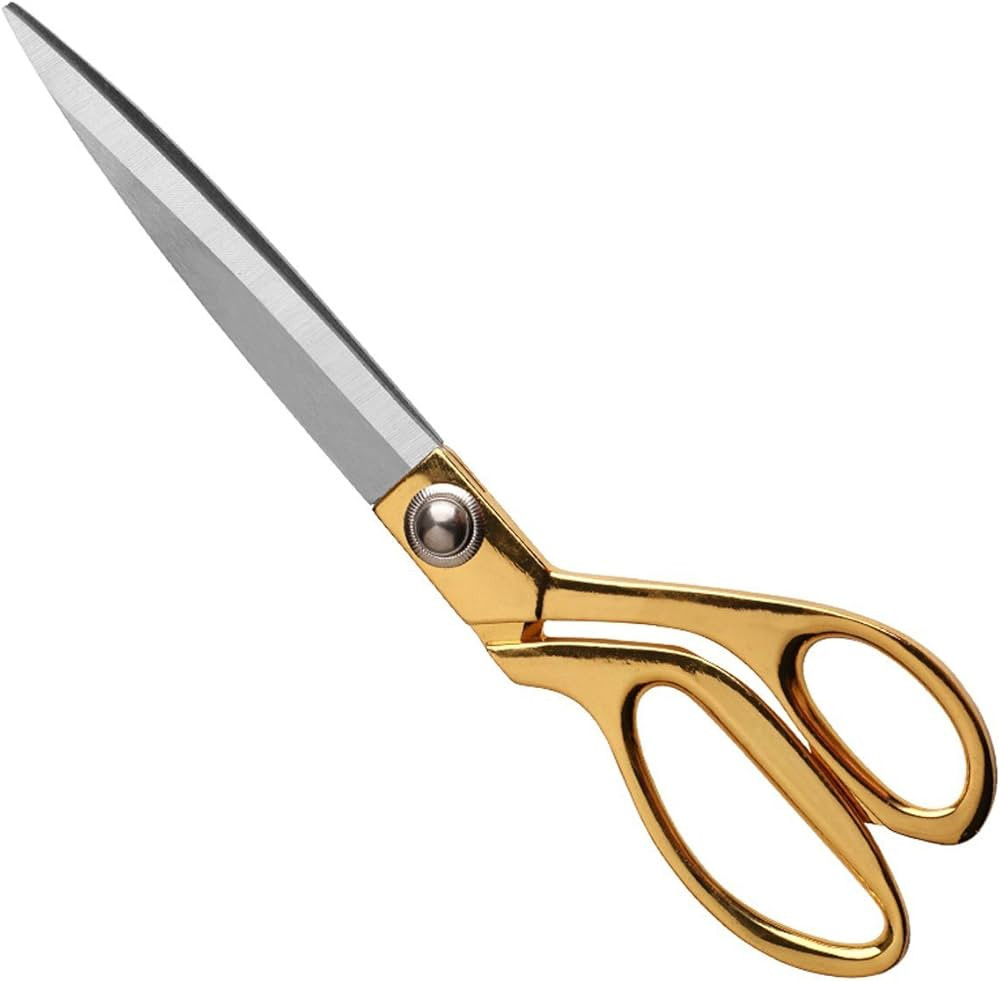 Jasni Liu Tailor Scissors Professional 10.5" Gold Stainless Steel Professional Shears Heavy Duty | Amazon (US)