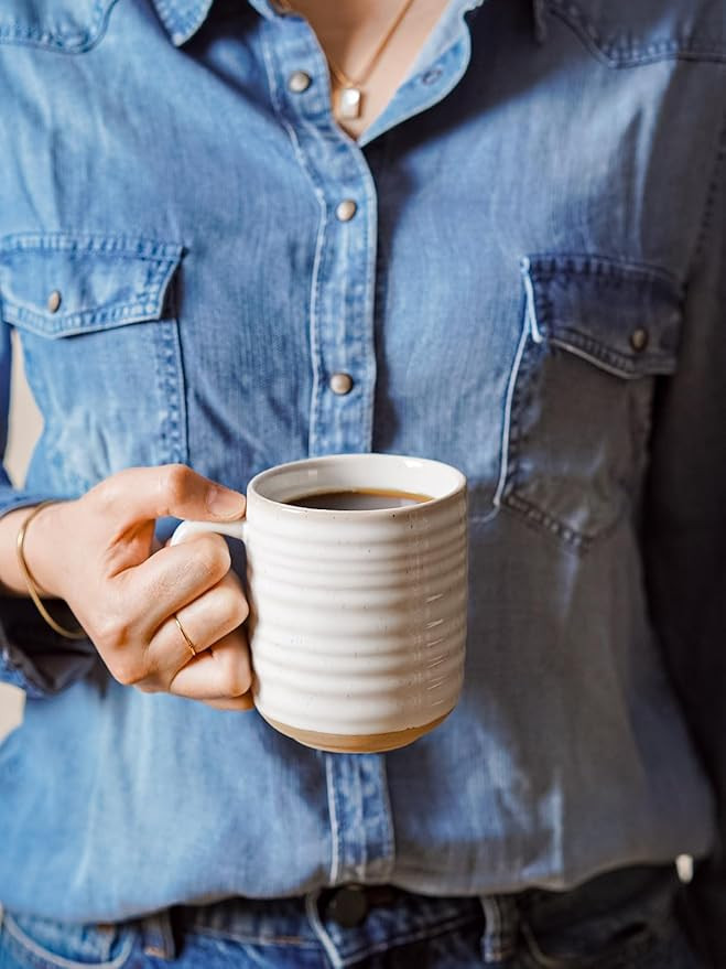 LE TAUCI Coffee Mugs 12 oz, Ceramic Mug Set, Housewarming Wedding Present, Coffee Cups for Latte,... | Amazon (US)