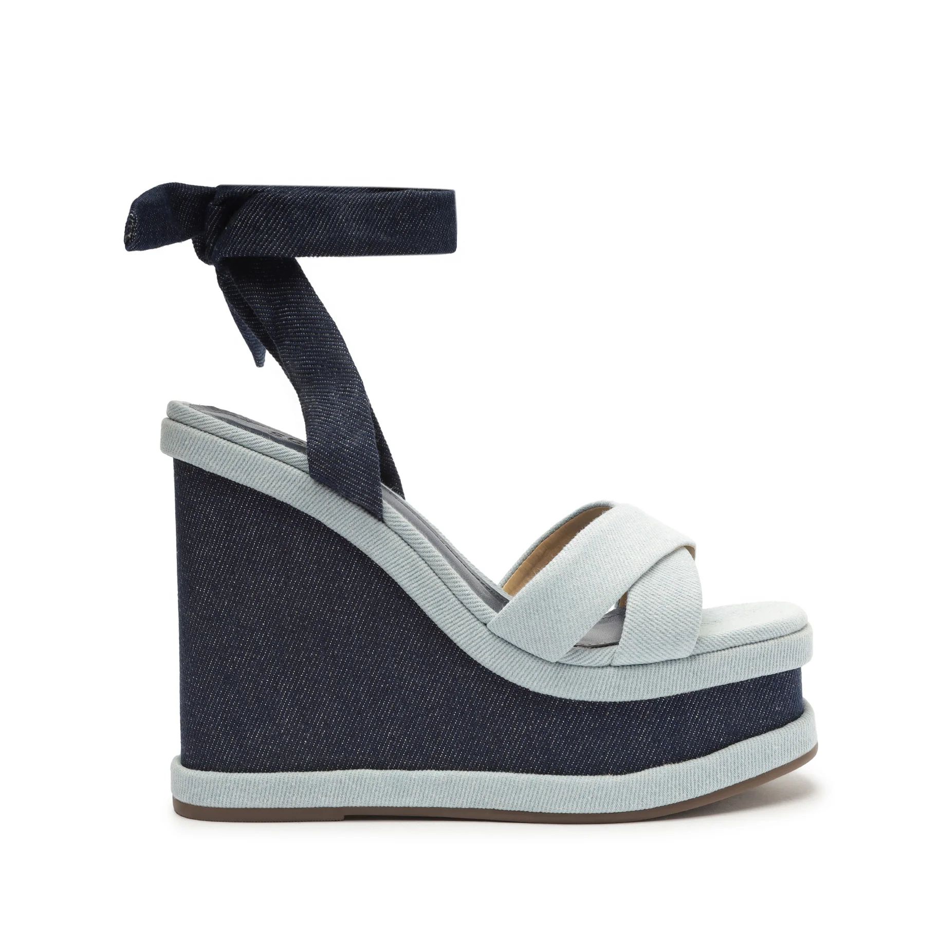 Vitoria Metallic Azul Sandal | Schutz Shoes (US)