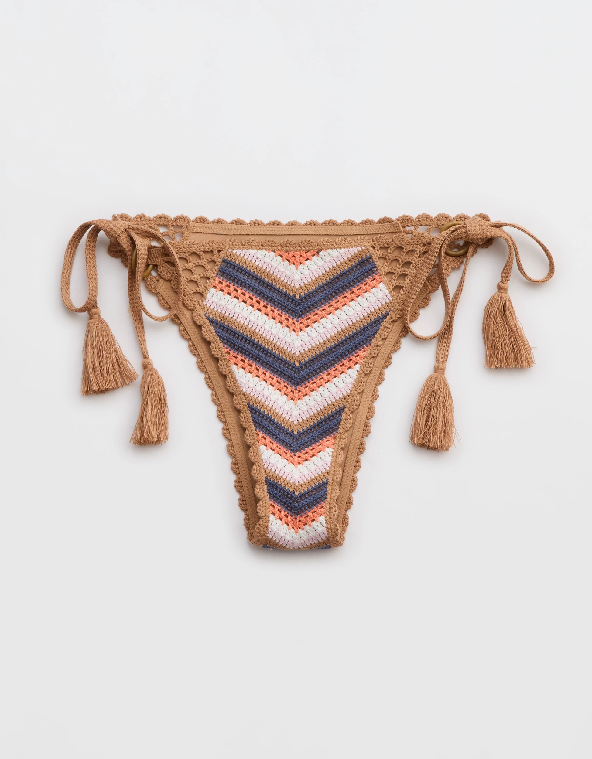 Aerie Crochet Cheekiest Tie Bikini Bottom | Aerie