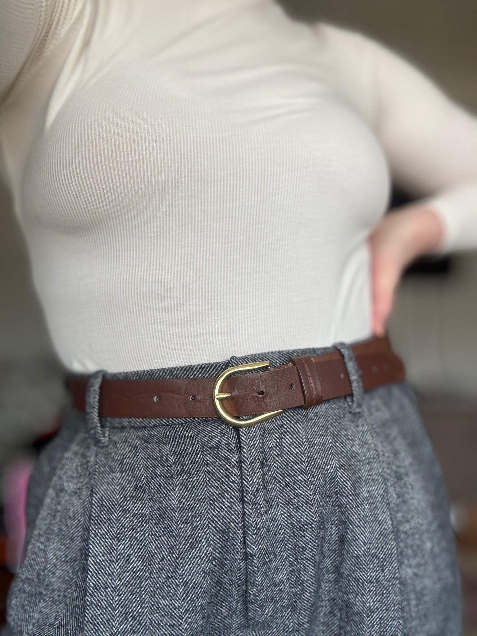 Ootd, winter outfit, cozy outfit, mock neck top, wool trousers

#LTKStyleTip #LTKMidsize #LTKSeasonal