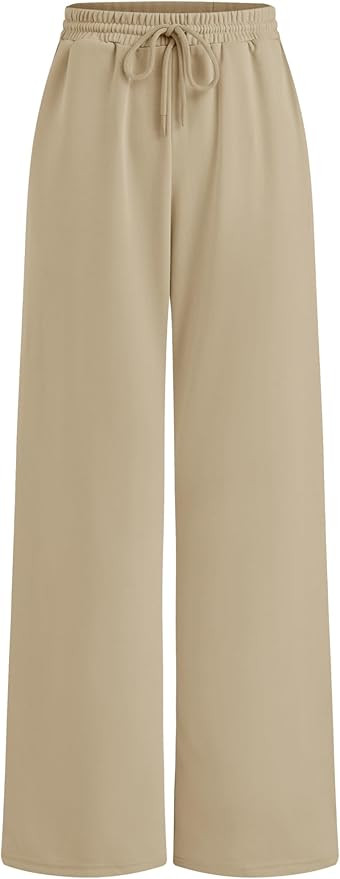 CIDER Women’s Wide Leg Sweatpants Baggy Drawstring High Waisted Joggers Lounge Sweat Pants with... | Amazon (US)