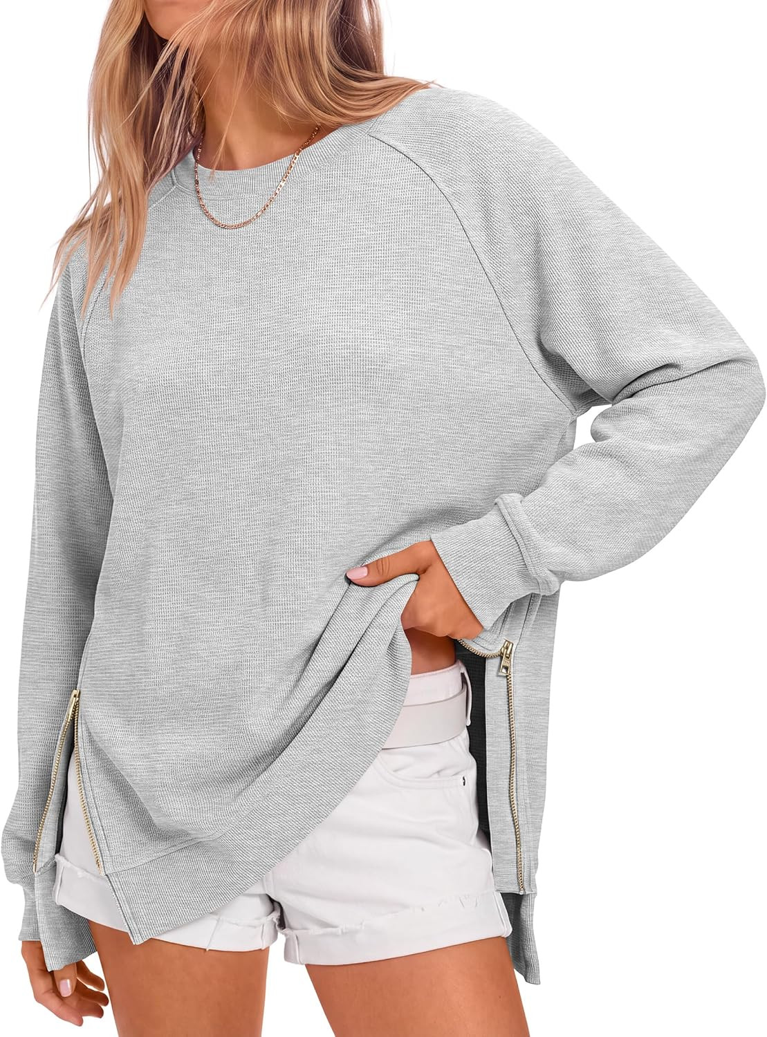 ANRABESS Women's Fall Oversized Crewneck Tunic Sweatshirt | Amazon (US)