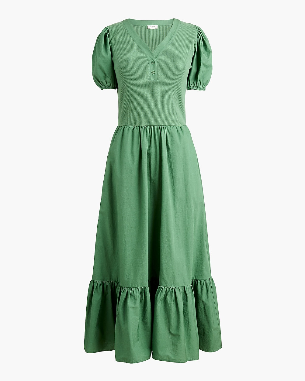 Petite V-neck mixed-media dress | J.Crew Factory