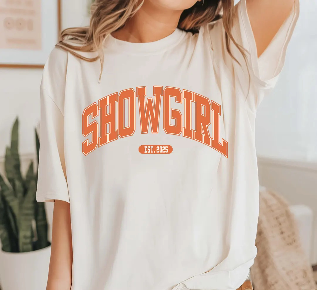 Showgirl Shirt for Fan, Orange Show Girl Shirt for Concert, Showgirl Era Tshirt Gift for Her, Pod... | Etsy (US)