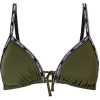 Calvin Klein Women's CK Swim Triangle Bikini Top in Crocodile Green, Size X-Small | END. Clothing | End Clothing (US & RoW)
