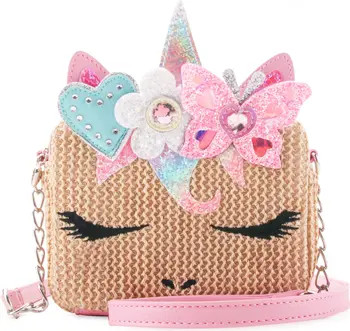 OMG Accessories Kids' Miss Gwen Straw Crossbody Bag | Nordstrom | Nordstrom