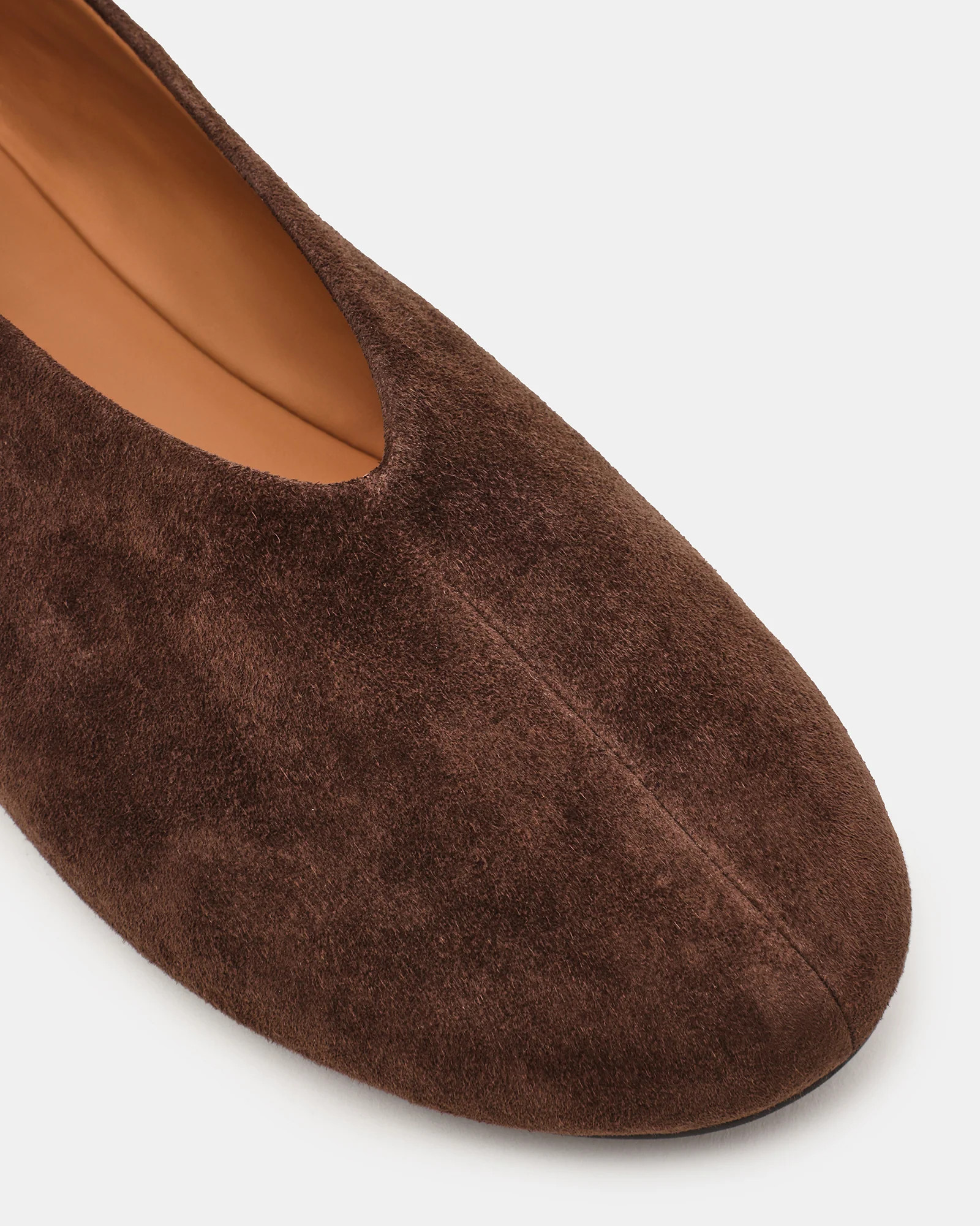 CYNTRA Brown Suede Round-Toe Women's Ballet Flat | Steve Madden (US)