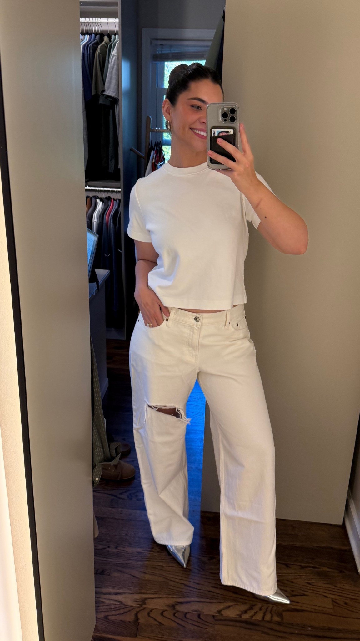 Abercrombie jeans Women’s curve love low rise ultra loose in white destroy #baggyjeans #abercrombie #abercrombiejeans #whitedenim 

#LTKFindsUnder100 #LTKootd