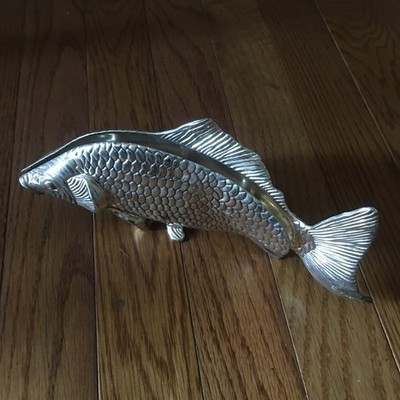Vintage 1970s MODELLO DEPOSITATO Italy Silver Plated Carp Fish Napkin Holder | eBay | eBay US