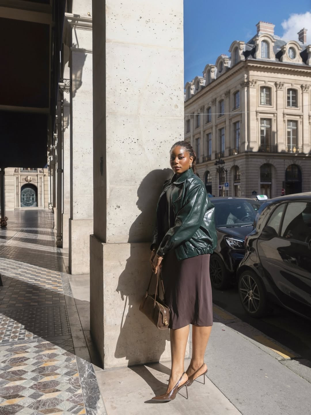 Out in Paris wearing this gorgeous green bomber jacket, green bodysuit, brown midi skirt, brown suede bag, heels - love this spring outfit for workwear, date night and beyond! Linking similar minimal style picks below … For more links to date night outfits, spring outfits 2026, vacation outfits beach, easter basket stuffers, easter dress women, spring dresses, work outfits, st patricks day outfit women, business casual workwear, follow me on LTK! ✨


#LTKdayinmylife #LTKspringtrends #LTKspring