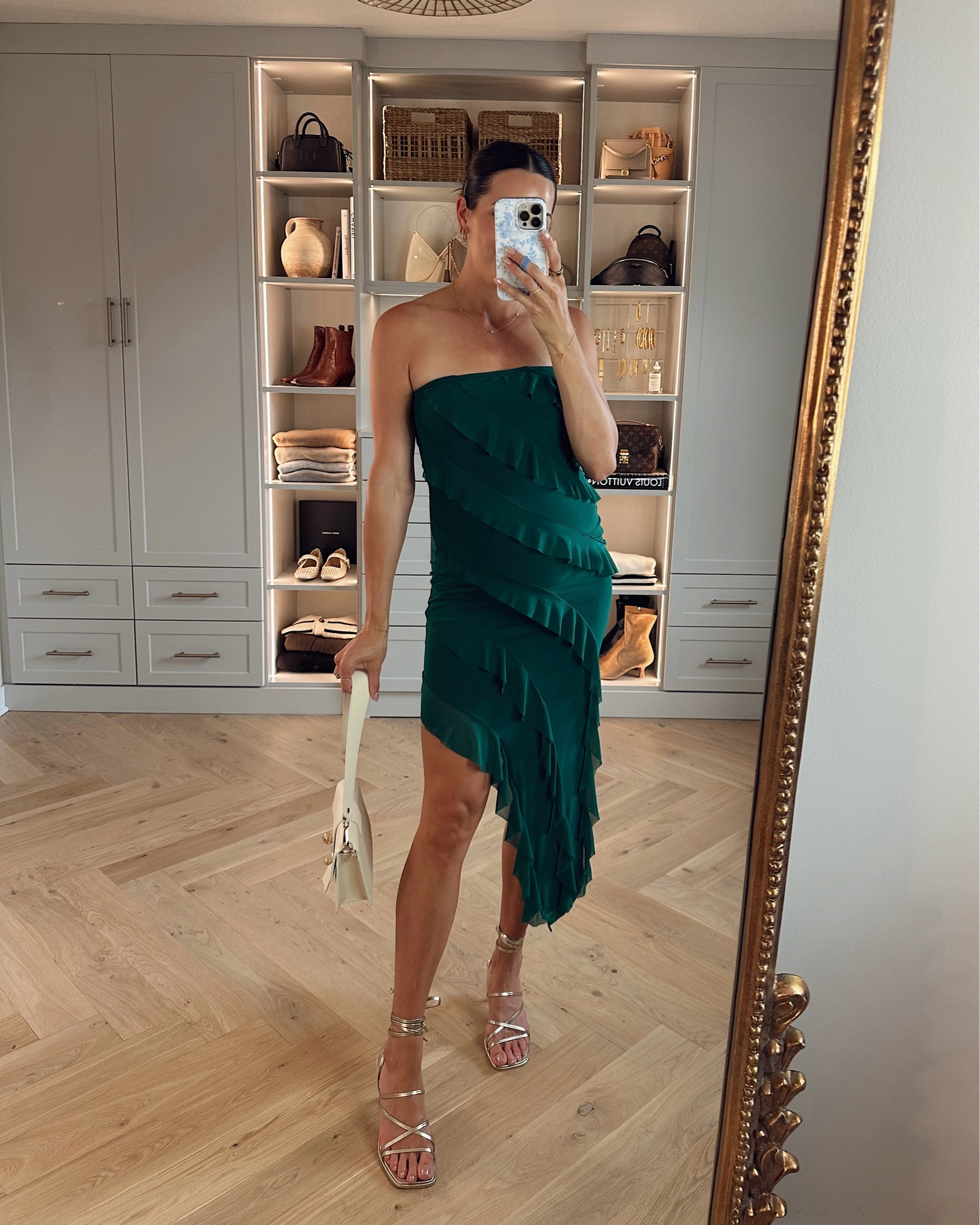 Amazon bump-friendly fall wedding guest dress 👗🍂 I’m 29 weeks and wearing my true pre-pregnancy size S! 

Heels: true to size, size up if between   

#LTKBump #LTKFindsUnder50 #LTKWedding