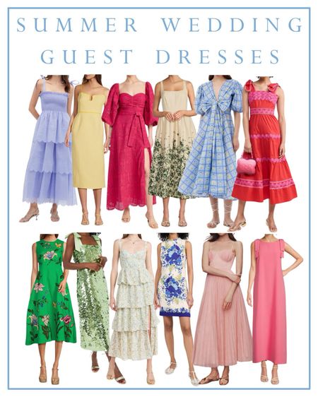 Summer wedding guest dresses with scallops, butter yellow, eyelet, floral, ric rac, embroidery, tiered, nursing friendly, sequins, and bows

#LTKParties #LTKOver40 #LTKWedding